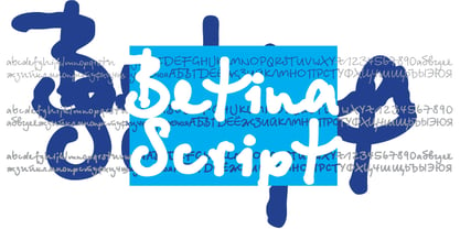 Betina Script Fuente Póster 1