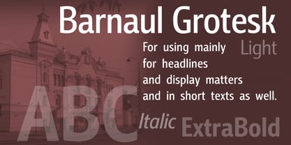 Barnaul Grotesk Font Poster 7