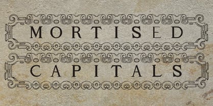 Mortised Capitals Font Poster 1