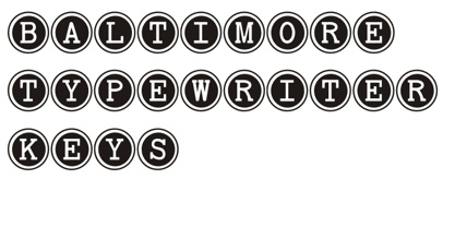 Baltimore Typewriter Fuente Póster 1