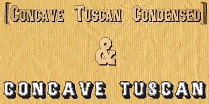 Concave Tuscan Font Poster 3