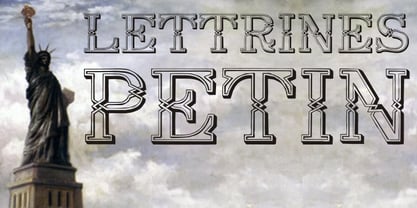 Lettrines Petin Font Poster 1