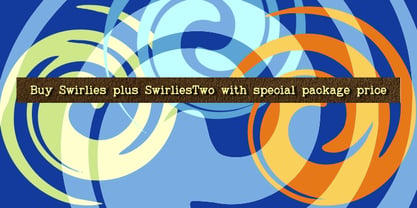 Swirlies Two Font Poster 2