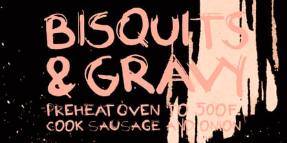 Biscuits And Gravy Font Poster 1