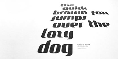 Glide Font Poster 4