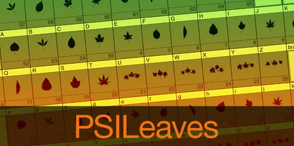 PSI Leaves Font Poster 1