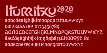 Iturritxu Font Poster 3