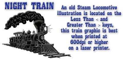 Night Train Font Poster 2