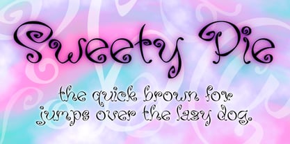 Sweety Pie Font Poster 1