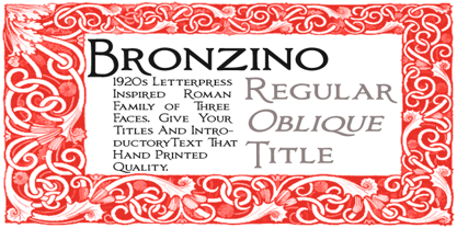 Bronzino Font Poster 5