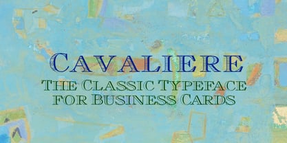 Cavaliere Font Poster 1