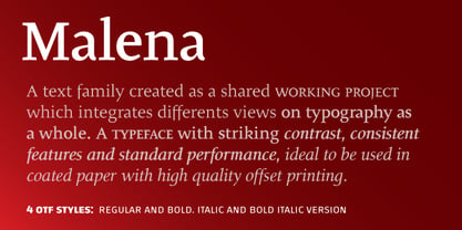 Malena Font Poster 1