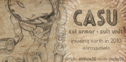 CASU Aérospatiale Font Poster 1