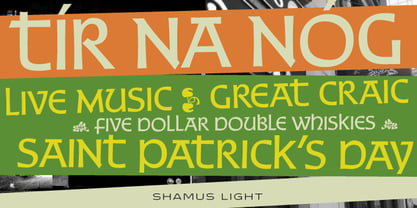 Shamus Pro Font Poster 4