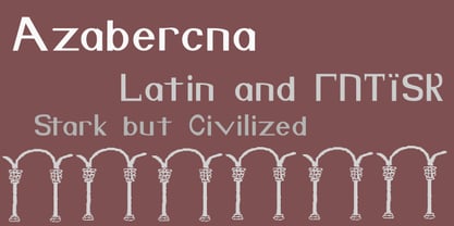 Azabercna Font Poster 1