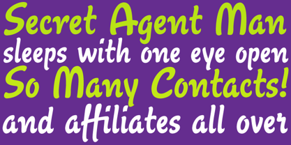 Agent Font Poster 4