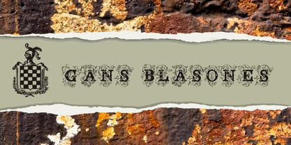 Gans Blasones Font Poster 2
