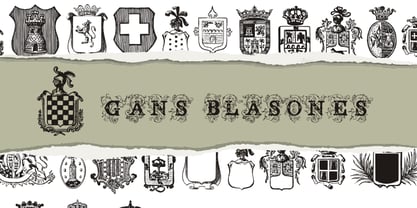 Gans Blasones Font Poster 3
