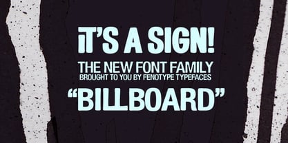 Billboard Font Poster 1
