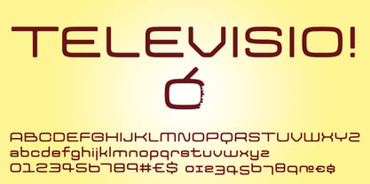 Televisio Font Poster 1
