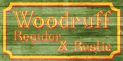 Woodruff Font Poster 1
