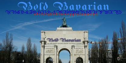 Bold Bavarian Font Poster 1