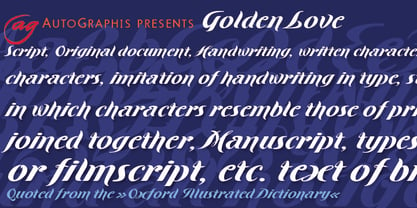 Golden Love Font Poster 2