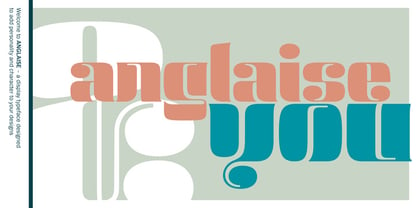 Anglaise Font Poster 2