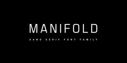 Manifold CF Font Poster 1