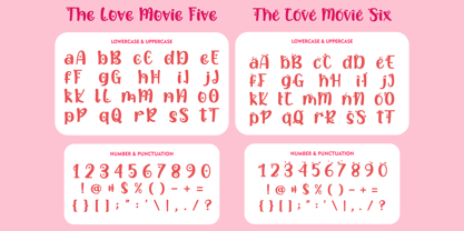 The Love Movies Font Poster 12