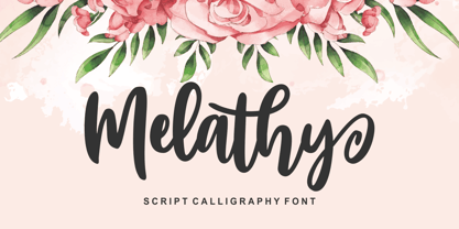 Melathy Font Poster 1