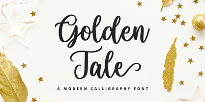 Golden Tale Font Poster 1