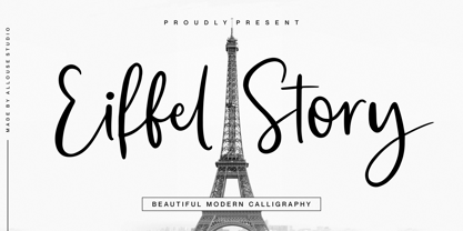 Eiffel Story Font Poster 1