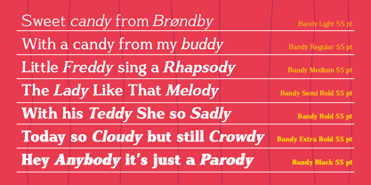 Bandy Font Poster 3