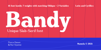 Bandy Font Poster 1
