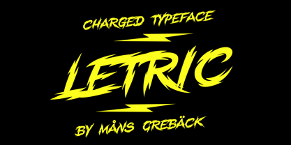 Letric Font Poster 1