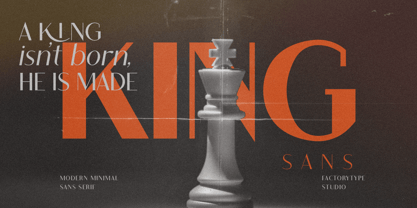 King Sans Font Poster 1