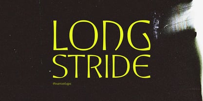 Longstride Font Poster 1