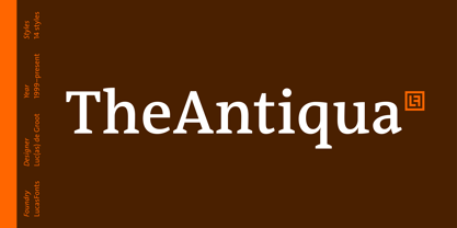 TheAntiqua Font Poster 1