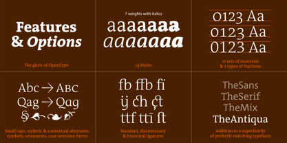 TheAntiqua Font Poster 3