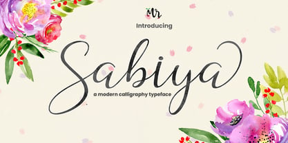 Sabiya Font Poster 1