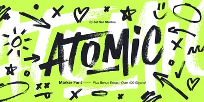 Atomic Marker Font Poster 1
