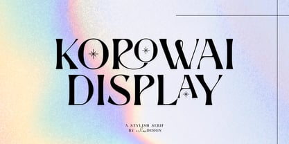 Korowai Font Poster 1