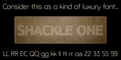Shackle One Font Poster 2