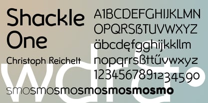 Shackle One Font Poster 1