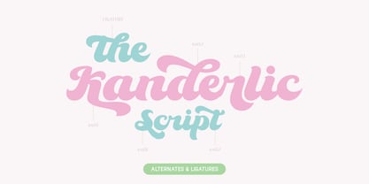 The Kanderlic Font Poster 8