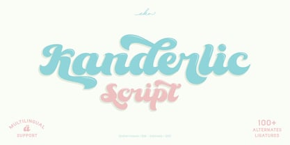 The Kanderlic Font Poster 1