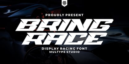 Bring Race Font Poster 1