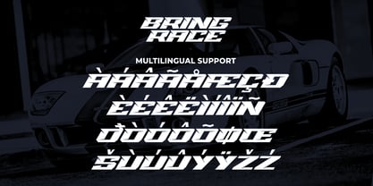 Bring Race Font Poster 7