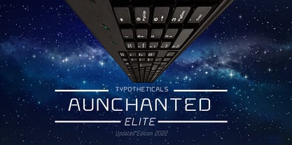 Aunchanted Elite Font Poster 1